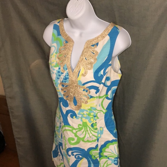 Lilly Pulitzer Janice Shift Dress in Crystal Coast - Picture 4 of 13
